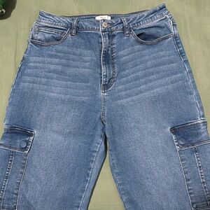 Forever 21 Cargo Straight Jeans